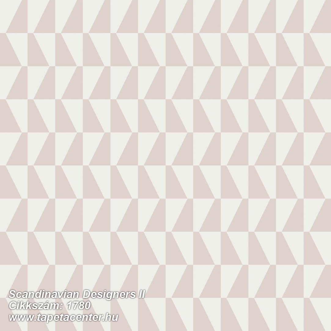 Absztrakt,geometriai mintás,retro,fehér,pink-rózsaszín,lemosható,vlies tapéta 